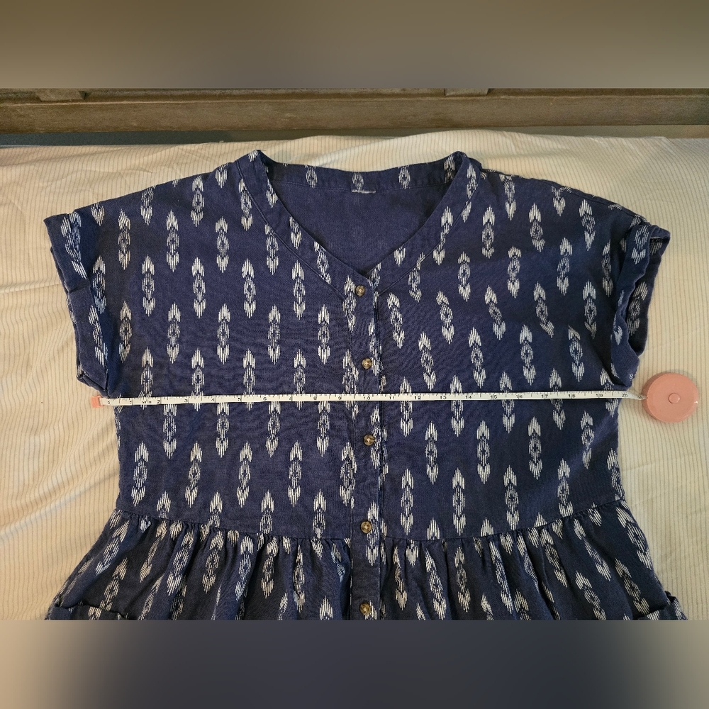 Blue Patterned Dress - Picture 2 of 2